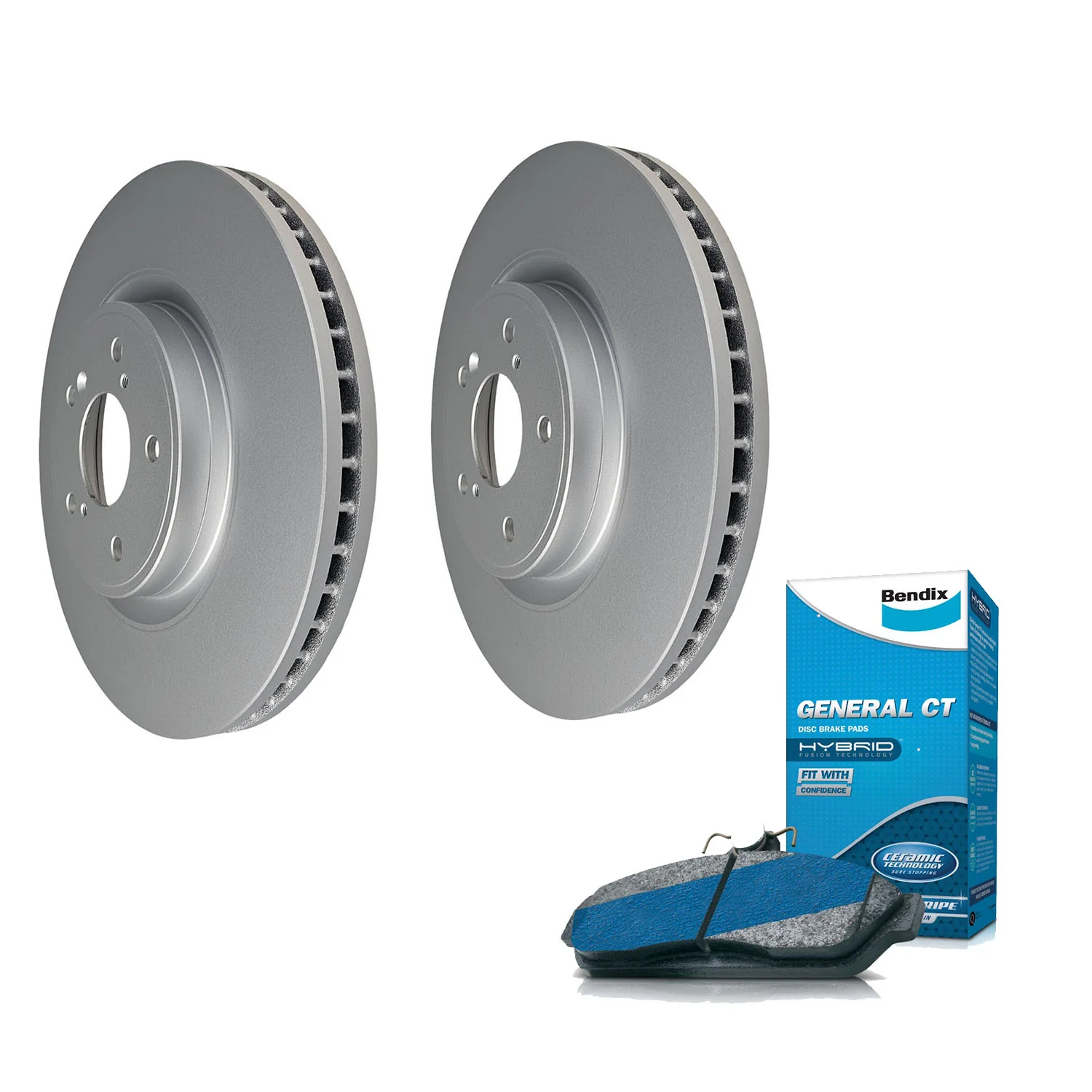 Bendix Front Brake Pads + Basco Rotors for Honda CR-V RW1 RW2 RW3 2017~2023