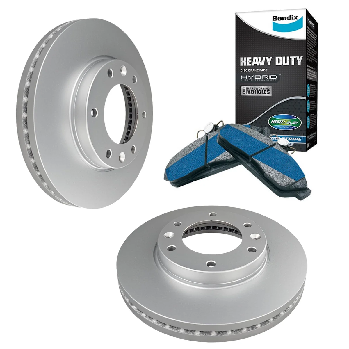 BendixHD Front BrakePads+Rotors for Toyota LandCruiser LC300 FJA300 Prado GDJ251