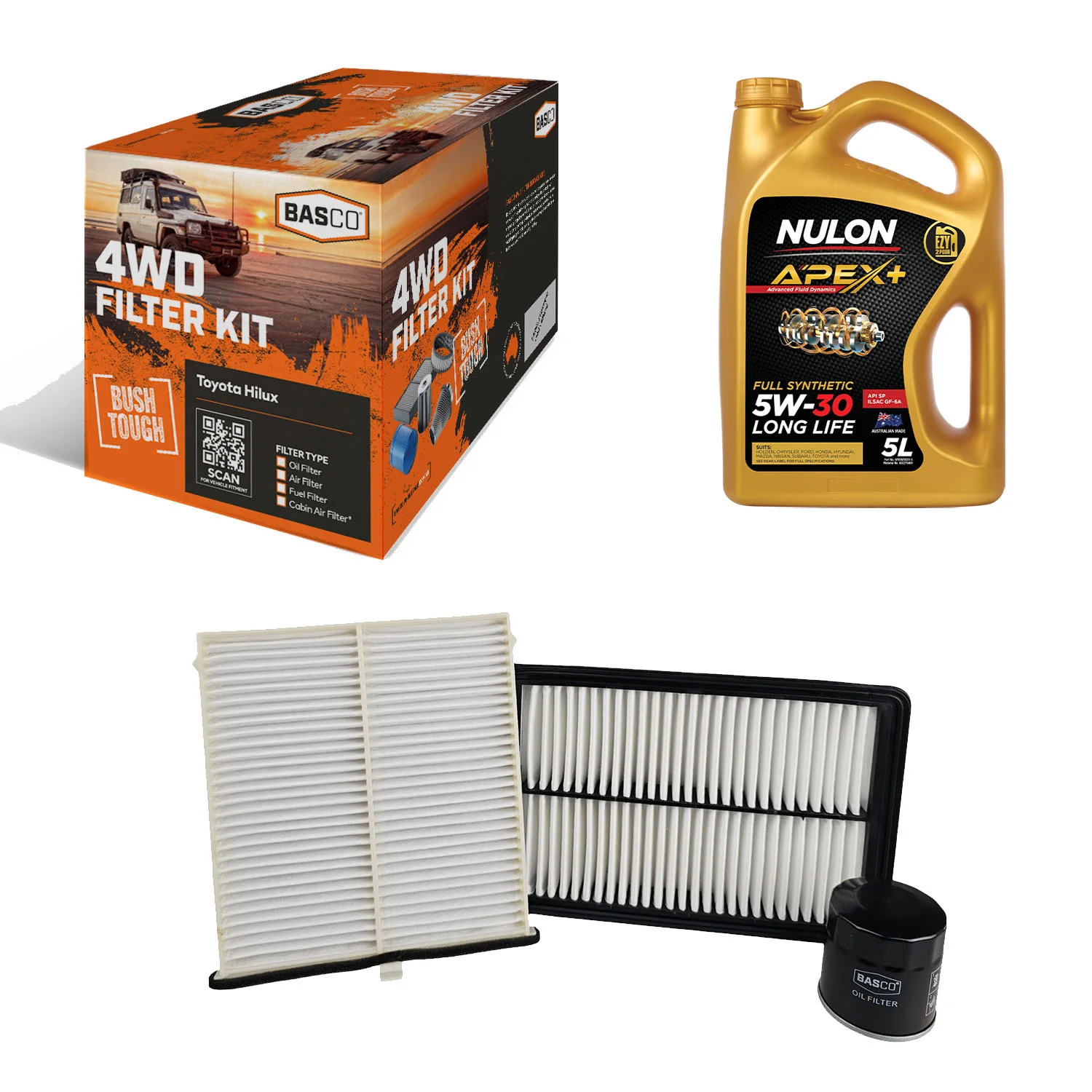 Oil Air Cabin Filter kit + Oil for Mazda Mazda3 BM BN PY-VPS 2.5L 2014~2019