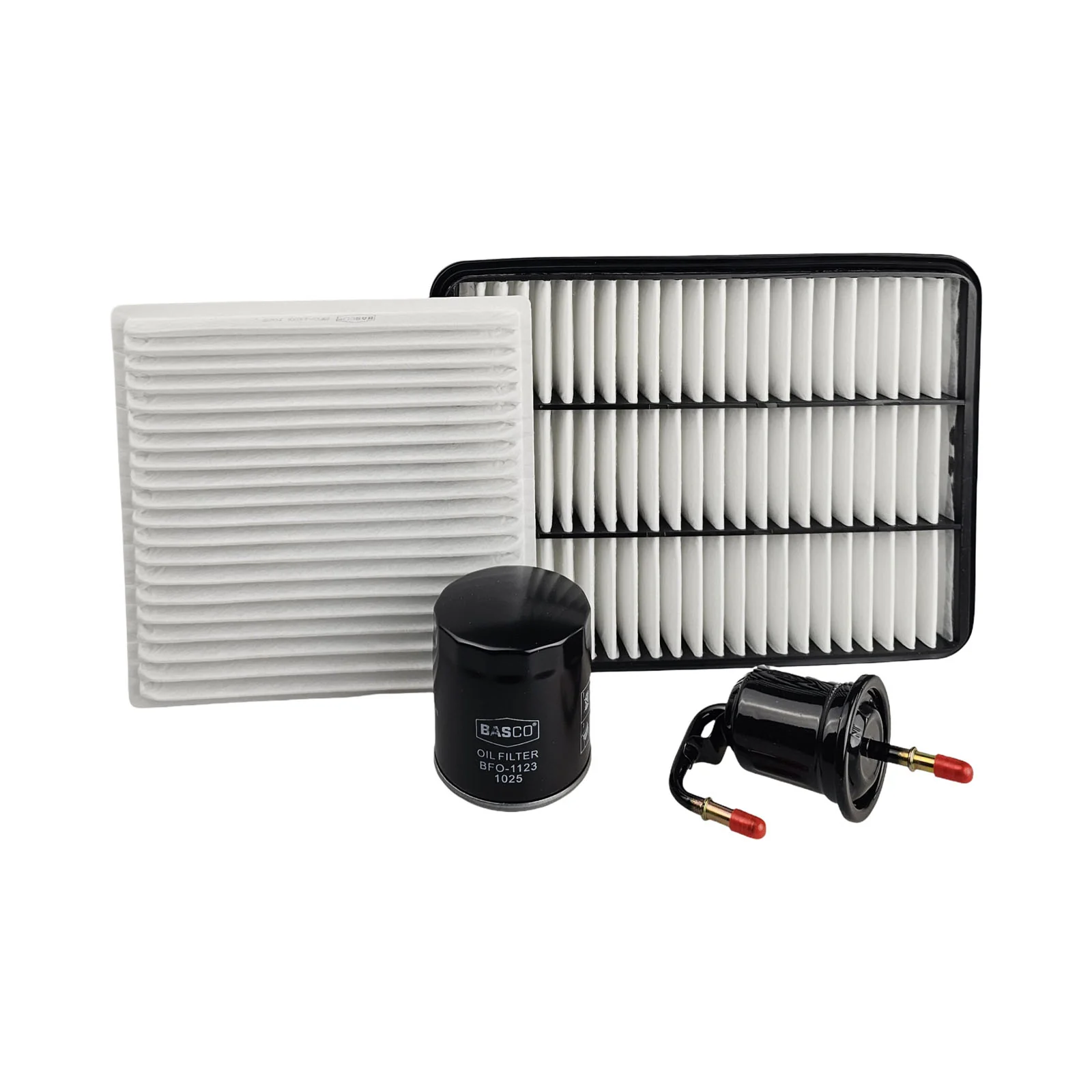 Oil Air Fuel Cabin Filter Kit + Eng Oil for Toyota Landcruiser Prado 3.0 1KDFTV - Image 2