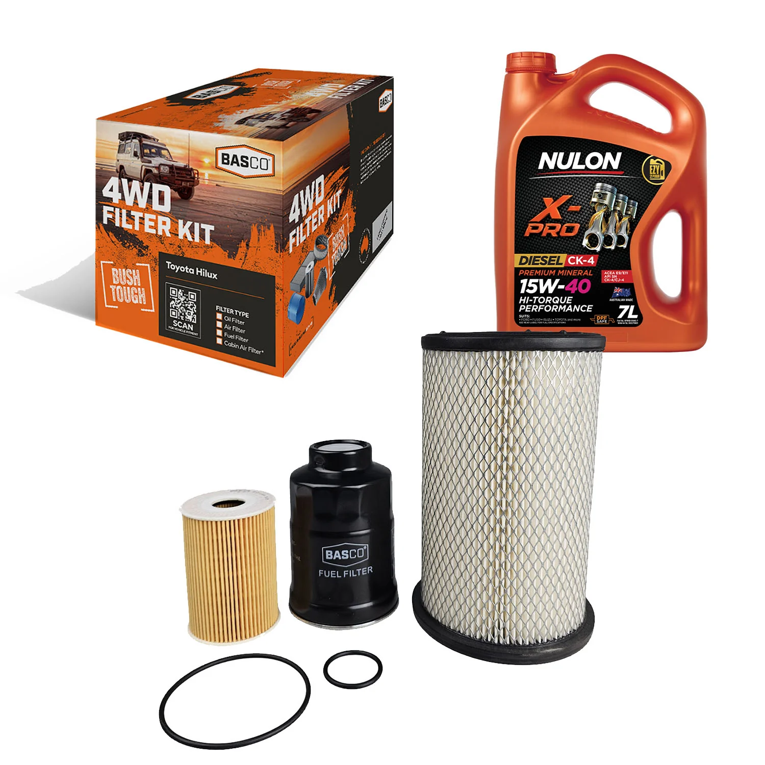 Oil Air Fuel Filter Kit + Oil for Nissan Navara D22 3.0L Diesel ZD30DDT