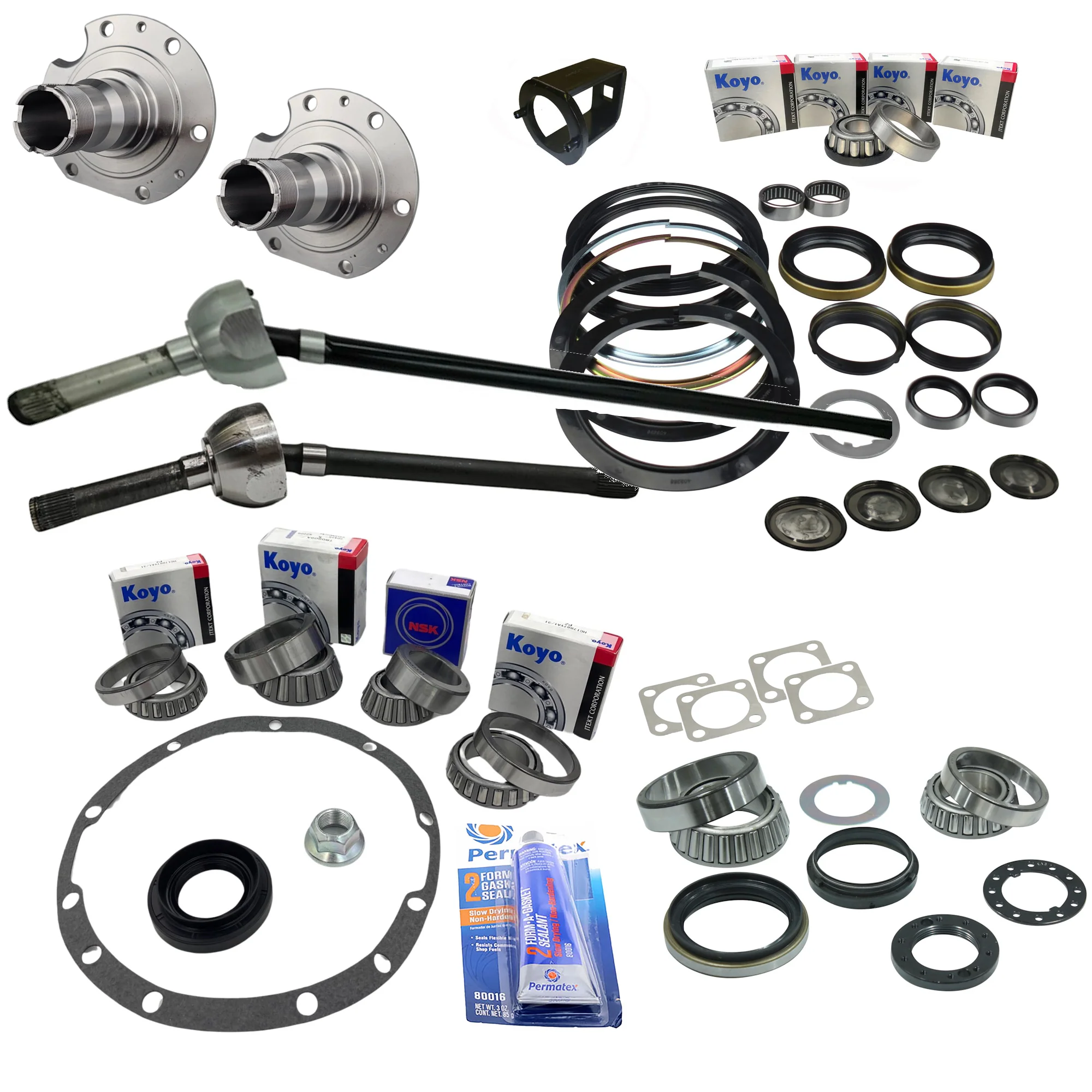 CV Shaft Wheel Bearing Swivel Hub Spindle Diff Kit for Nissan Patrol GU Y61